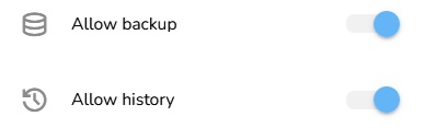 history