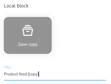 Saving Blocks and Saved Blocks | CDP & CRM CareCloud User guide
