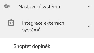 Nastaveni - menu nastaveni
