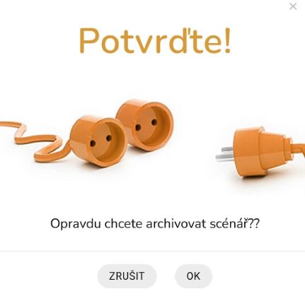 Deaktivace scénáře potvrdit